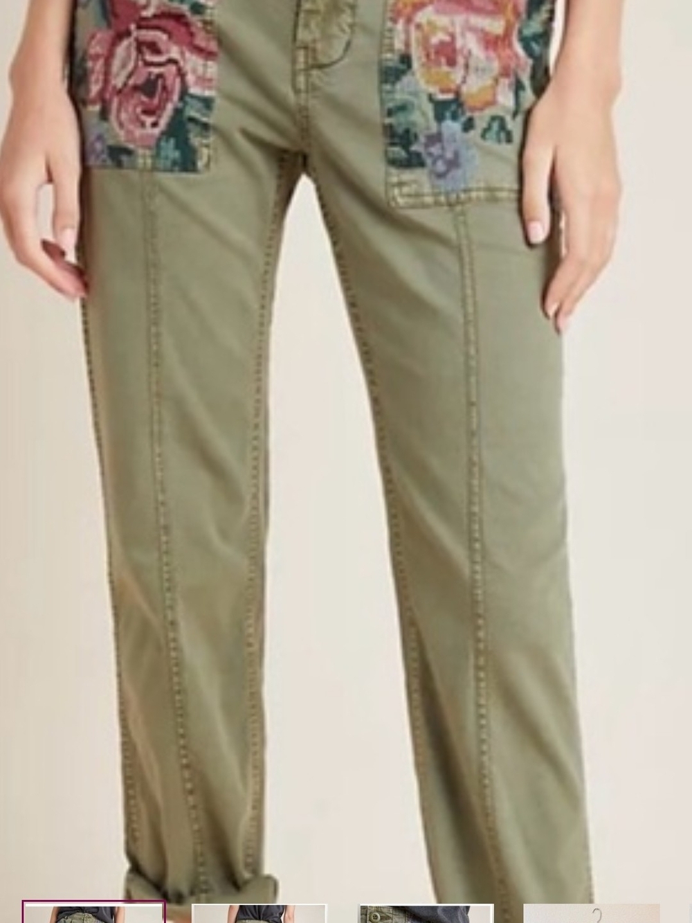 Anthropologie Wanderer Pant Floral Pocket
